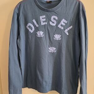 Vibtage Diesel Blue Long Sleeve Shirt